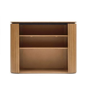 Estantería LICIA 120 x 90 cm mango/metal negro   - Kave Home 2