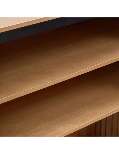 Estantería LICIA 120 x 90 cm mango/metal negro   - Kave Home