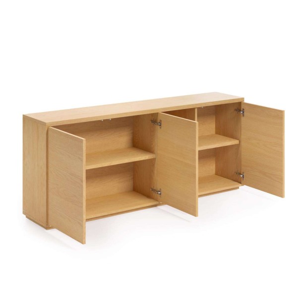 Aparador ABILEN 3 puertas 180 x 75 cm chapa roble FSC 100% - Kave Home Aparador ABILEN 3 puertas 180 x 75 cm chapa roble FSC 100% - Kave Home