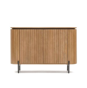 Aparador LICIA 2 puertas 120 x 80 cm madera mango/metal negro  - Kave Home 2