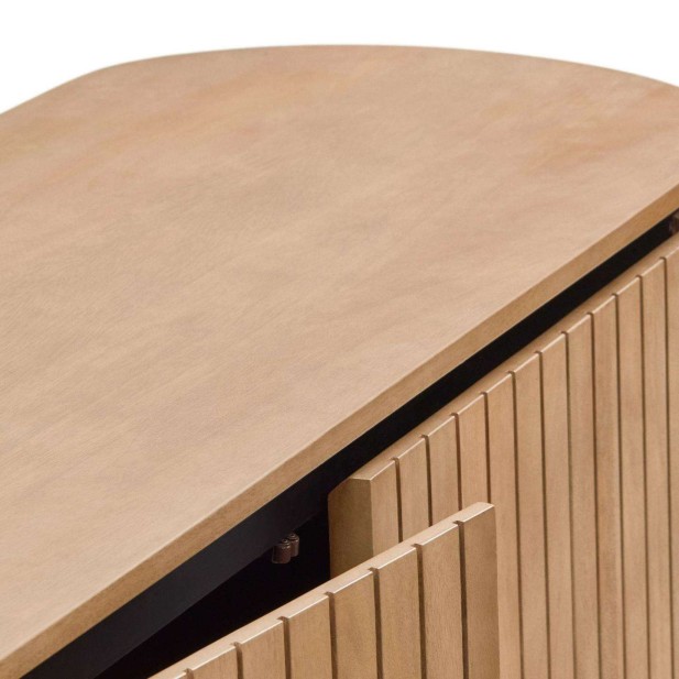 Aparador LICIA 2 puertas 120 x 80 cm madera mango/metal negro  - Kave Home