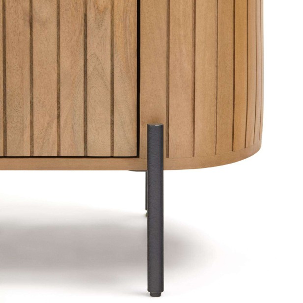 Aparador LICIA 2 puertas 120 x 80 cm madera mango/metal negro  - Kave Home