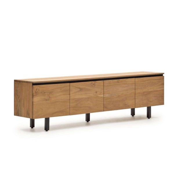 Mueble TV Uxue 4 200 x 58 cm puertas acacia natural  - Kave Home