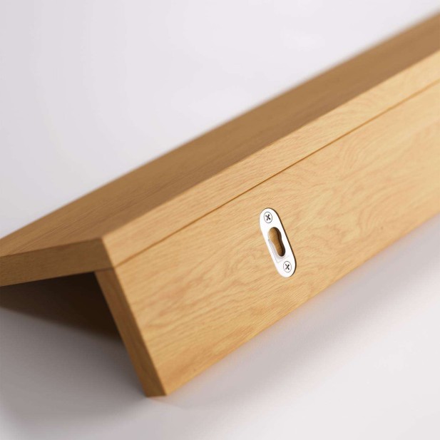 Estante ABILEN de chapa de roble 80 x 15 cm FSC 100% - Kave Home Estante ABILEN de chapa de roble 80 x 15 cm FSC 100% - Kave Home