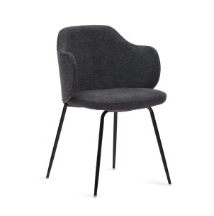 Silla Suanna gris oscuro/negro - Kave Home. C0100009BF15. Vackart, tu tienda de diseño