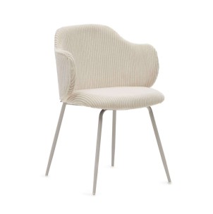 Silla Suanna pana gruesa beige - Kave Home. C0100009LN12. Vackart, tu tienda de diseño