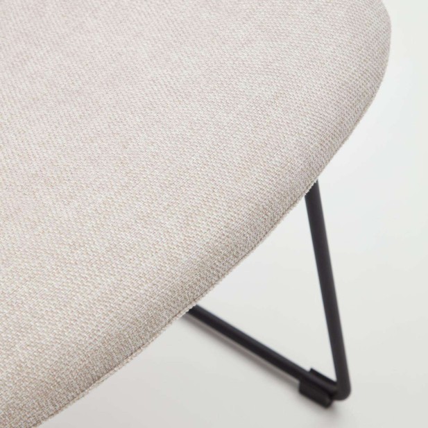 Silla Zahara beige/negro - Kave Home Silla Zahara beige/negro - Kave Home