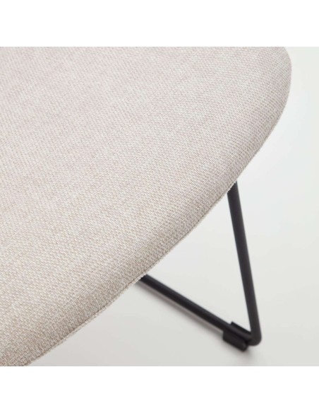 Silla Zahara beige/negro - Kave Home