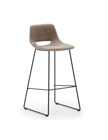 Taburete Zahara 76 cm marrón/negro - Kave Home