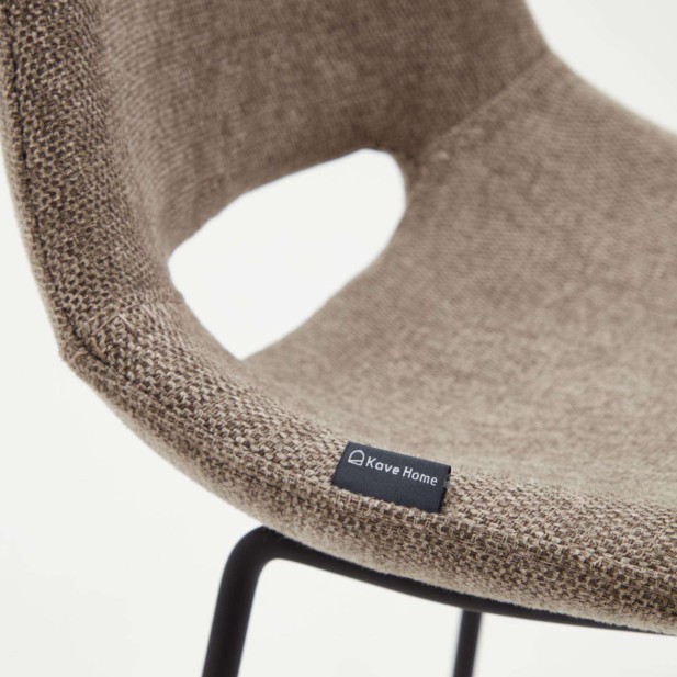 Taburete Zahara 76 cm marrón/negro - Kave Home