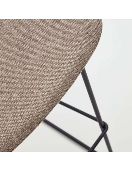 Taburete Zahara 76 cm marrón/negro - Kave Home