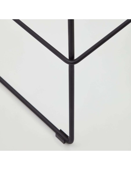 Taburete Zahara 76 cm beige/negro - Kave Home