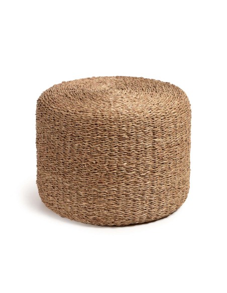 Reposapiés redondo Someina de fibras naturales Ø 40 cm - Kave Home