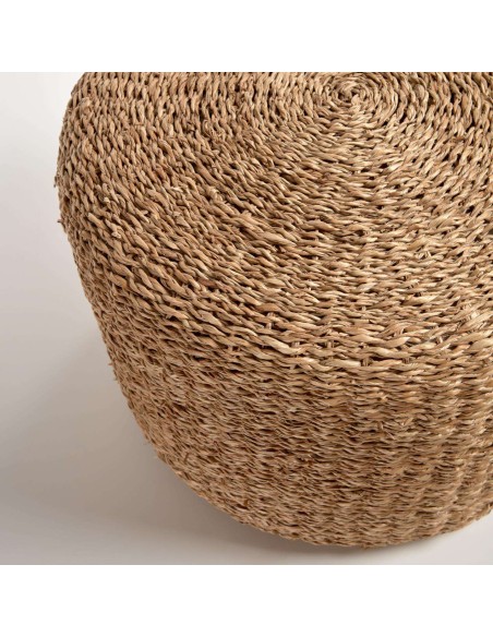 Reposapiés redondo Someina de fibras naturales Ø 40 cm - Kave Home