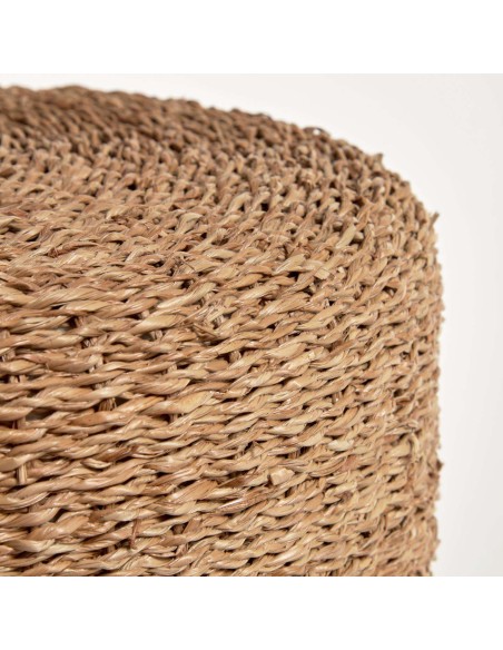 Reposapiés redondo Someina de fibras naturales Ø 40 cm - Kave Home