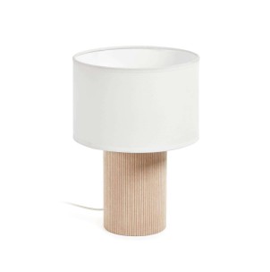 Lámpara de mesa Bianella de pana beige - Kave Home. YG0983J12. Vackart, tu tienda de diseño