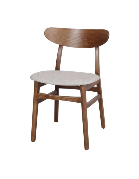 Silla BURIAL, Madera Maciza / Textil Arena. Vackart