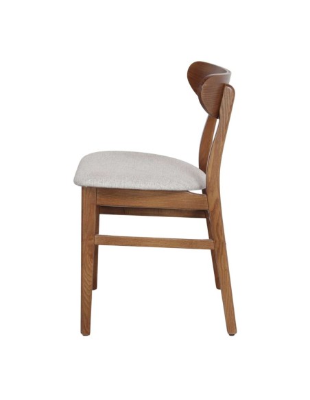 Silla BURIAL, Madera Maciza / Textil Arena. Vackart