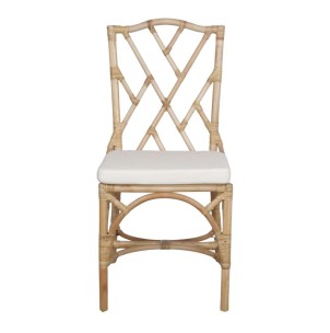 Silla CHIPPENDALE, Ratán Natural / Textil. Vackart 2