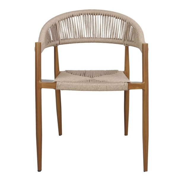 Silla Exterior PIAMONTE, Metal / Cuerda Sintética / Natural. Vackart Silla Exterior PIAMONTE, Metal / Cuerda Sintética / Natural. Vackart