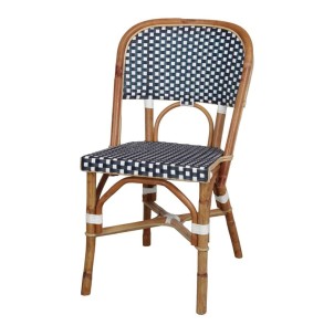 Silla MATIGNON, Ratán Natural / Ratán Sintético Azul - Vackart. Las más exclusivas y modernas sillas de diseño nórdico, solo en Vackart, tu tienda diseño online.