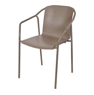 Silla Exterior MINNEAPOLIS, Metal / Plástico Topo - Vackart. Las más exclusivas y modernas sillas de diseño nórdico, solo en Vackart, tu tienda diseño online.