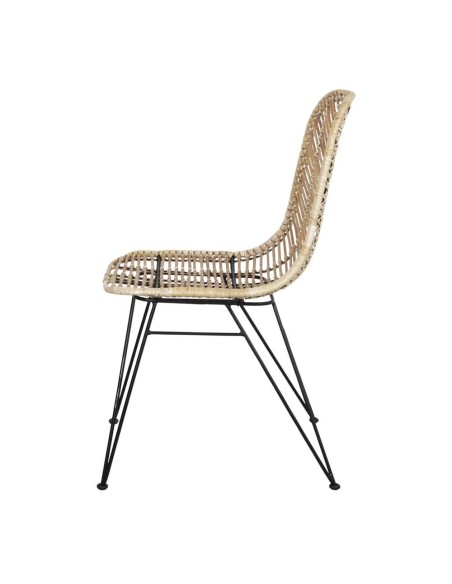 Silla ODESA, Ratán Natural / Metal. Vackart