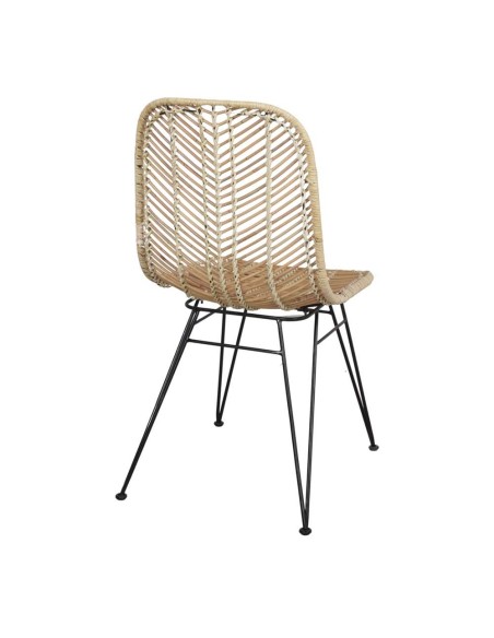 Silla ODESA, Ratán Natural / Metal. Vackart
