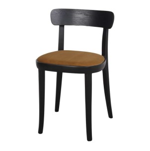 Silla SANTOS, Madera Negra / Textil Curry - Vackart. Las más exclusivas y modernas sillas de diseño nórdico, solo en Vackart, tu tienda diseño online.
