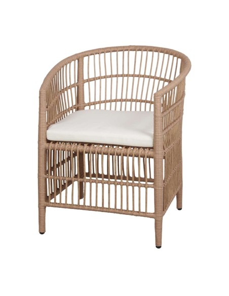 Sillón Exterior JEFFRY, Ratán Sintético / Metal. Vackart