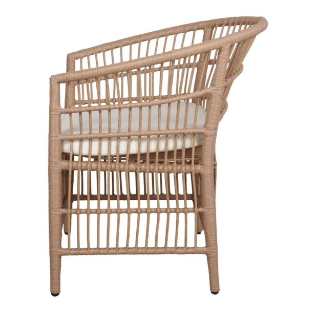 Sillón Exterior JEFFRY, Ratán Sintético / Metal. Vackart Sillón Exterior JEFFRY, Ratán Sintético / Metal. Vackart