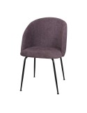Silla BLAPIN, Textil Púrpura / Metal