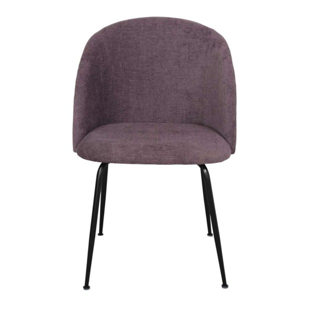 Silla BLAPIN, Textil Púrpura / Metal. Vackart
