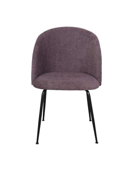 Silla BLAPIN, Textil Púrpura / Metal. Vackart