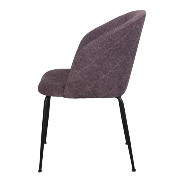 Silla BLAPIN, Textil Púrpura / Metal. Vackart