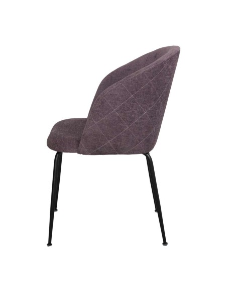 Silla BLAPIN, Textil Púrpura / Metal. Vackart