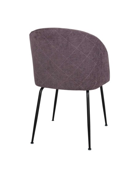 Silla BLAPIN, Textil Púrpura / Metal. Vackart