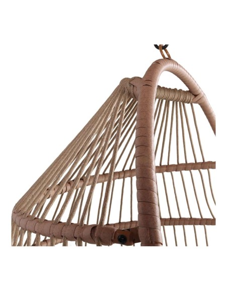 Silla Colgante CLAUDINE, Cuerda Sintética / Natural / Metal. Vackart