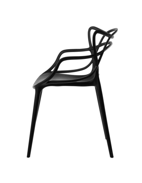 Silla ORB, Polipropileno Negro. Vackart