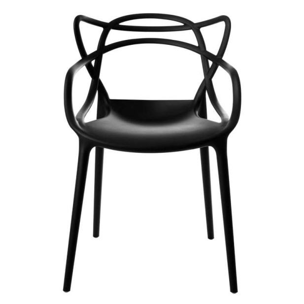 Silla ORB, Polipropileno Negro. Vackart