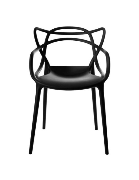 Silla ORB, Polipropileno Negro. Vackart
