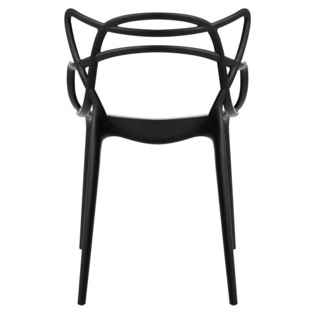 Silla ORB, Polipropileno Negro. Vackart