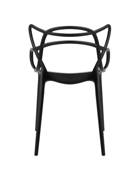 Silla ORB, Polipropileno Negro. Vackart