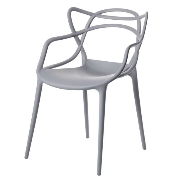 Silla ORB, Polipropileno Gris. Vackart