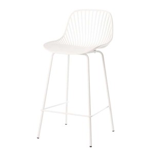 Taburete Alto SKÅL 65,5 cm, Metal / Polipropileno Blanco - Vackart. Los originales y exclusivos taburetes de diseño nórdico en Vackart, tu tienda de diseño online.