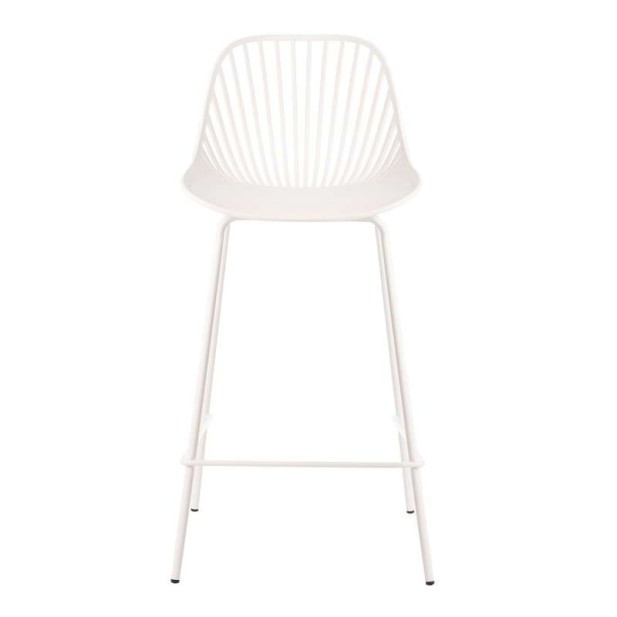 Taburete Alto SKÅL 65,5 cm, Metal / Polipropileno Blanco. Vackart Taburete Alto SKÅL 65,5 cm, Metal / Polipropileno Blanco. Vackart