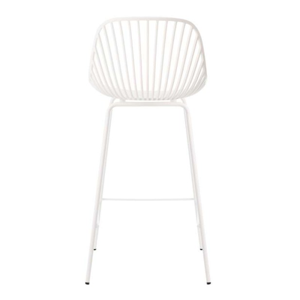 Taburete Alto SKÅL 65,5 cm, Metal / Polipropileno Blanco. Vackart Taburete Alto SKÅL 65,5 cm, Metal / Polipropileno Blanco. Vackart