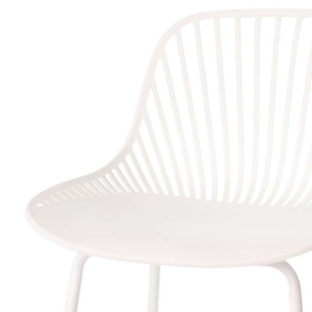 Taburete Alto SKÅL 65,5 cm, Metal / Polipropileno Blanco. Vackart Taburete Alto SKÅL 65,5 cm, Metal / Polipropileno Blanco. Vackart