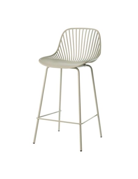 Taburete Alto SKÅL 70 cm, Metal / Polipropileno Menta. Vackart