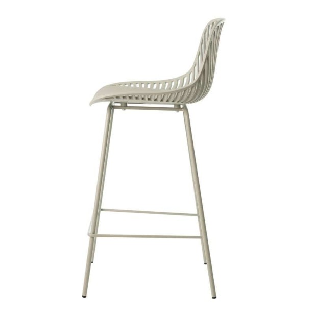 Taburete Alto SKÅL 65,5 cm, Metal / Polipropileno Menta. Vackart Taburete Alto SKÅL 65,5 cm, Metal / Polipropileno Menta. Vackart
